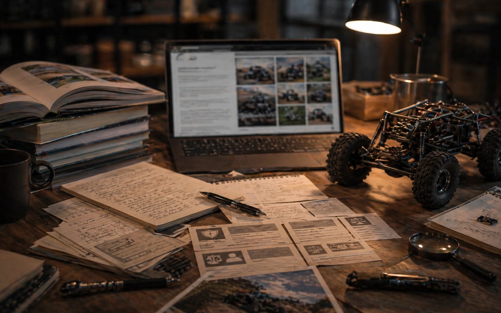 Photorealistic RC crawler guide image for How Beginners Should Use This Explainer, with premium field-guide styling and no readable embedded text.