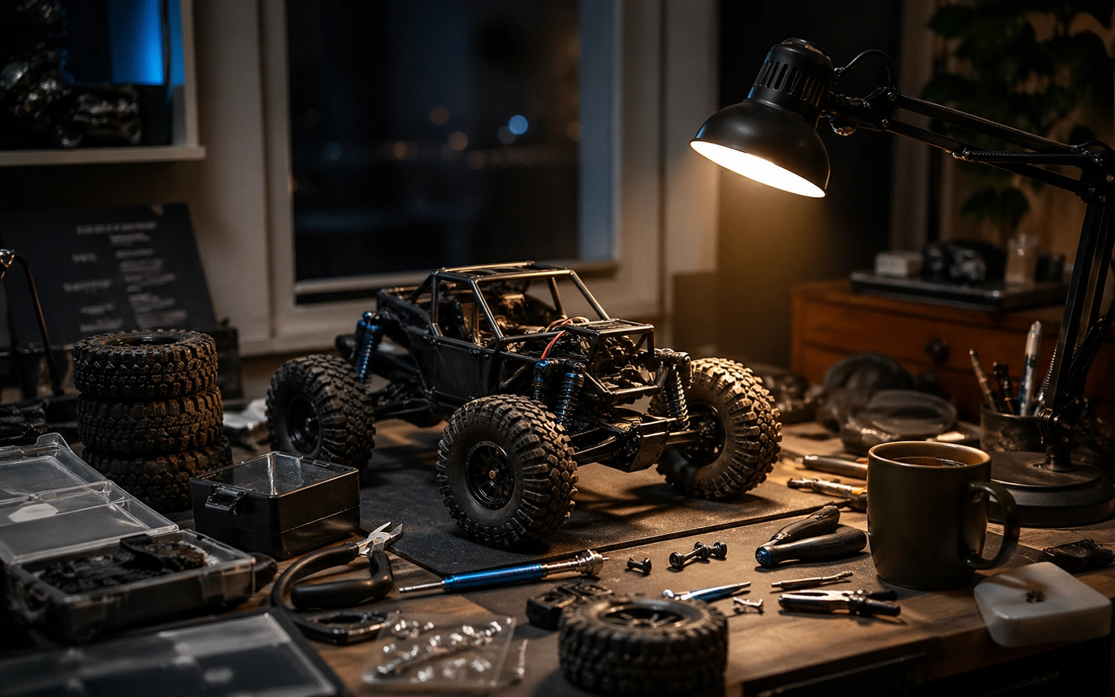 Photorealistic RC crawler guide image for What To Verify Before The Next Purchase, with premium field-guide styling and no readable embedded text.