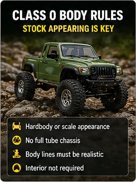 Photorealistic RC crawler guide image for Class 2 And Class 3 Orientation, with premium field-guide styling and no readable embedded text.